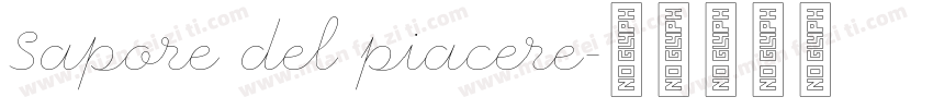 Sapore del piacere字体转换